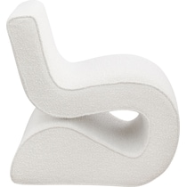 sophia white accent chair   
