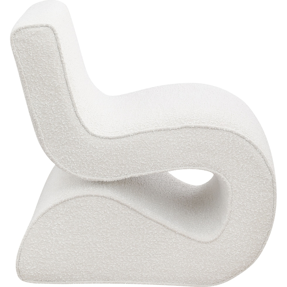 sophia white accent chair   