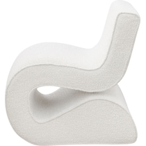 sophia white accent chair   