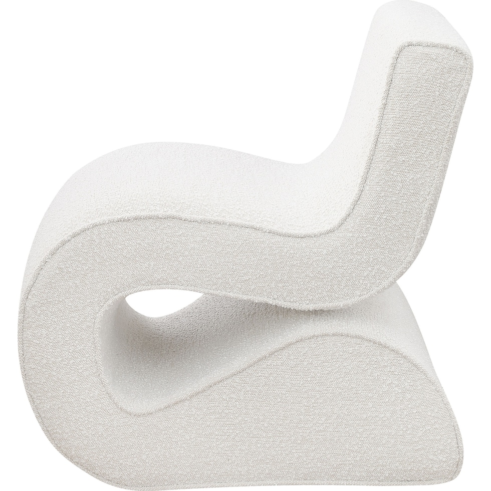 sophia white accent chair   