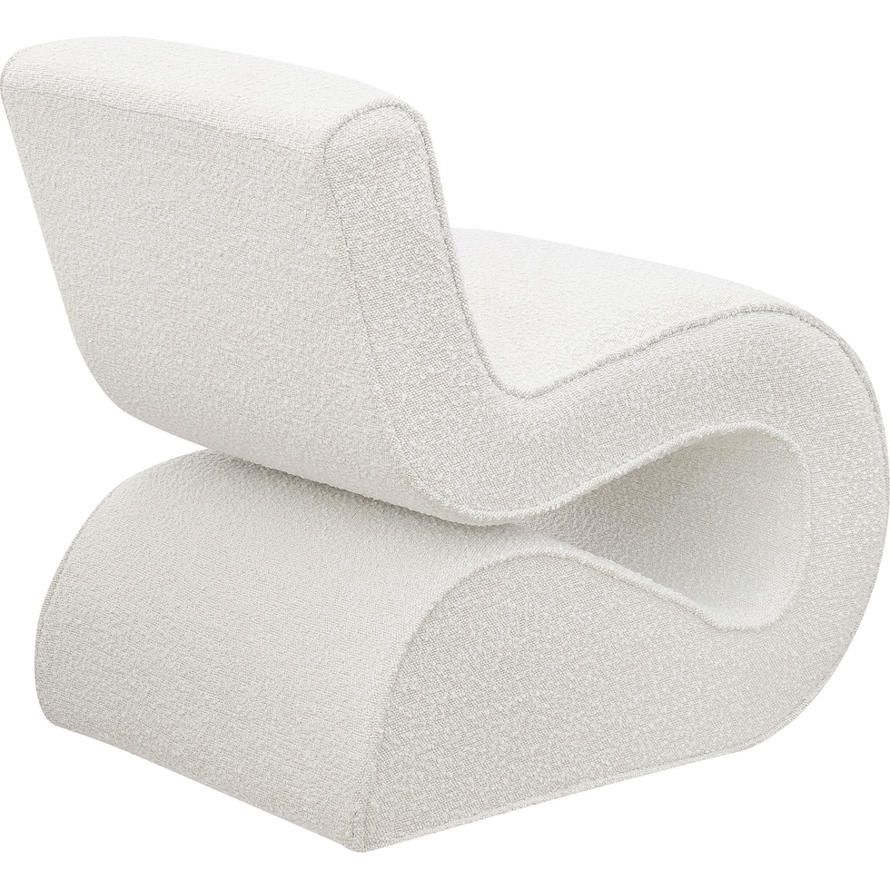 sophia white accent chair   