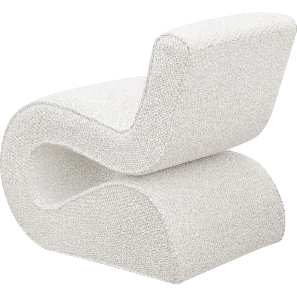 sophia white accent chair   