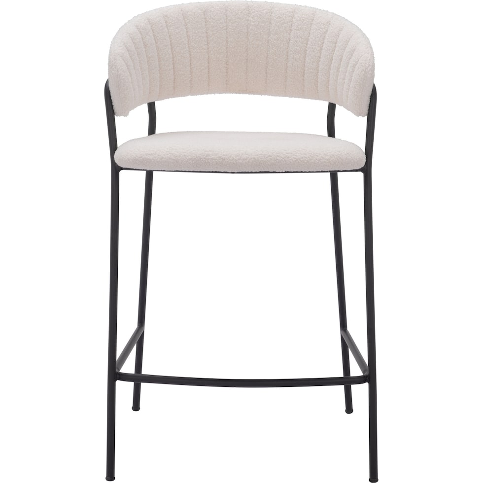 sora white counter height stool   