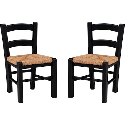 Soren Set of 2 Youth Dining Chair - Black