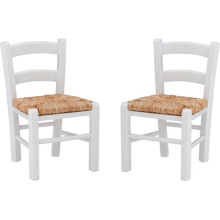 Soren Set of 2 Youth Dining Chair - White