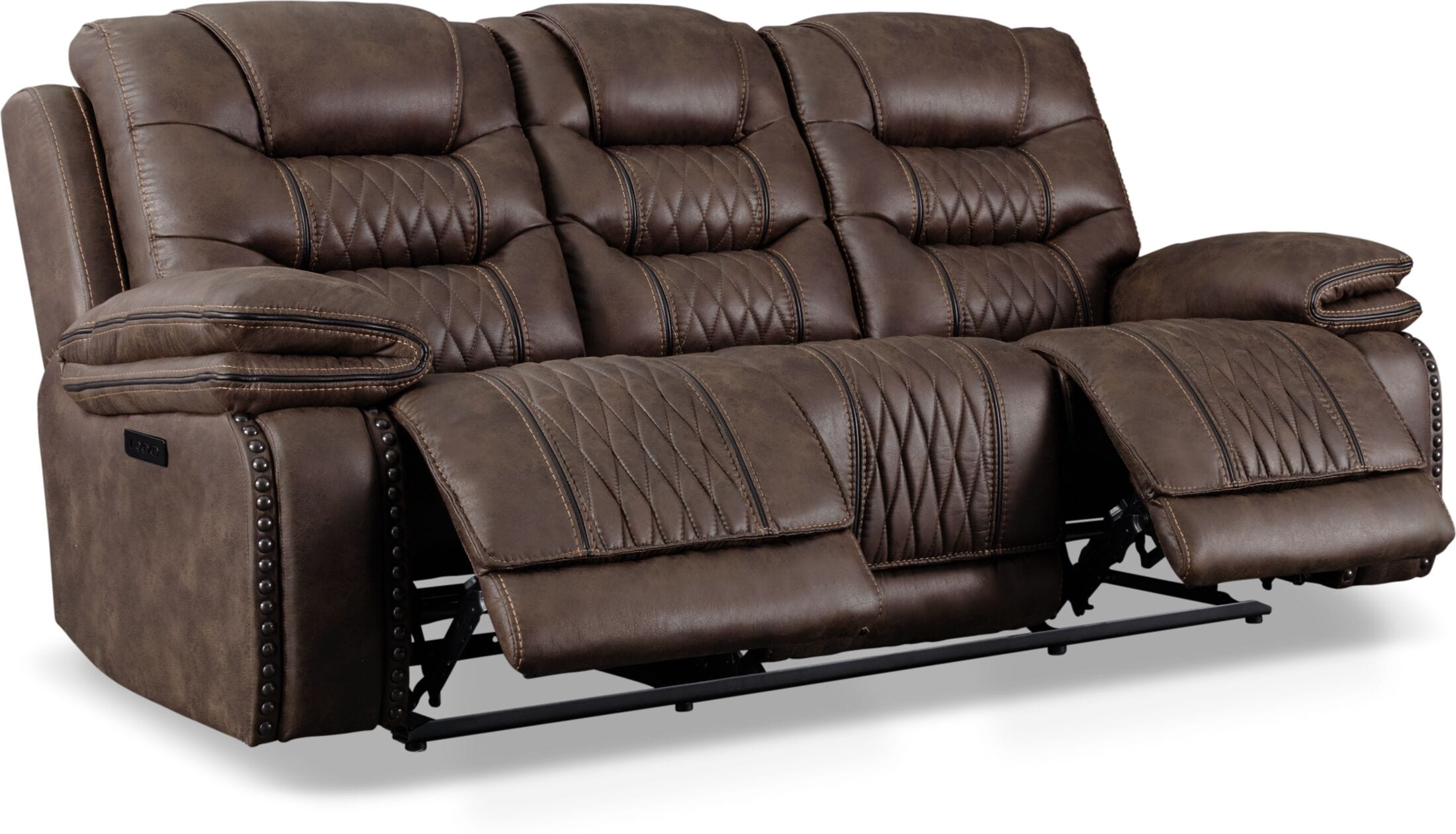 sorrento brown motion sofa