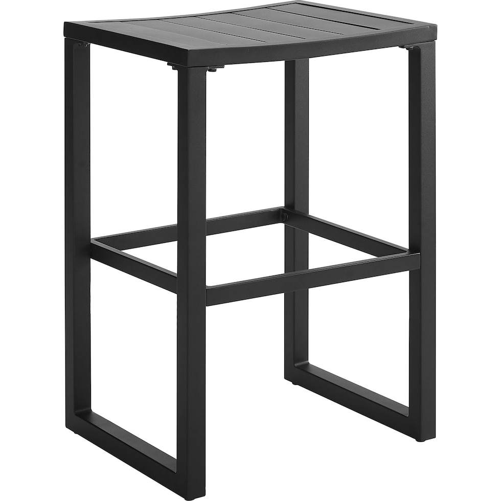 south hampton black outdoor bar stools   