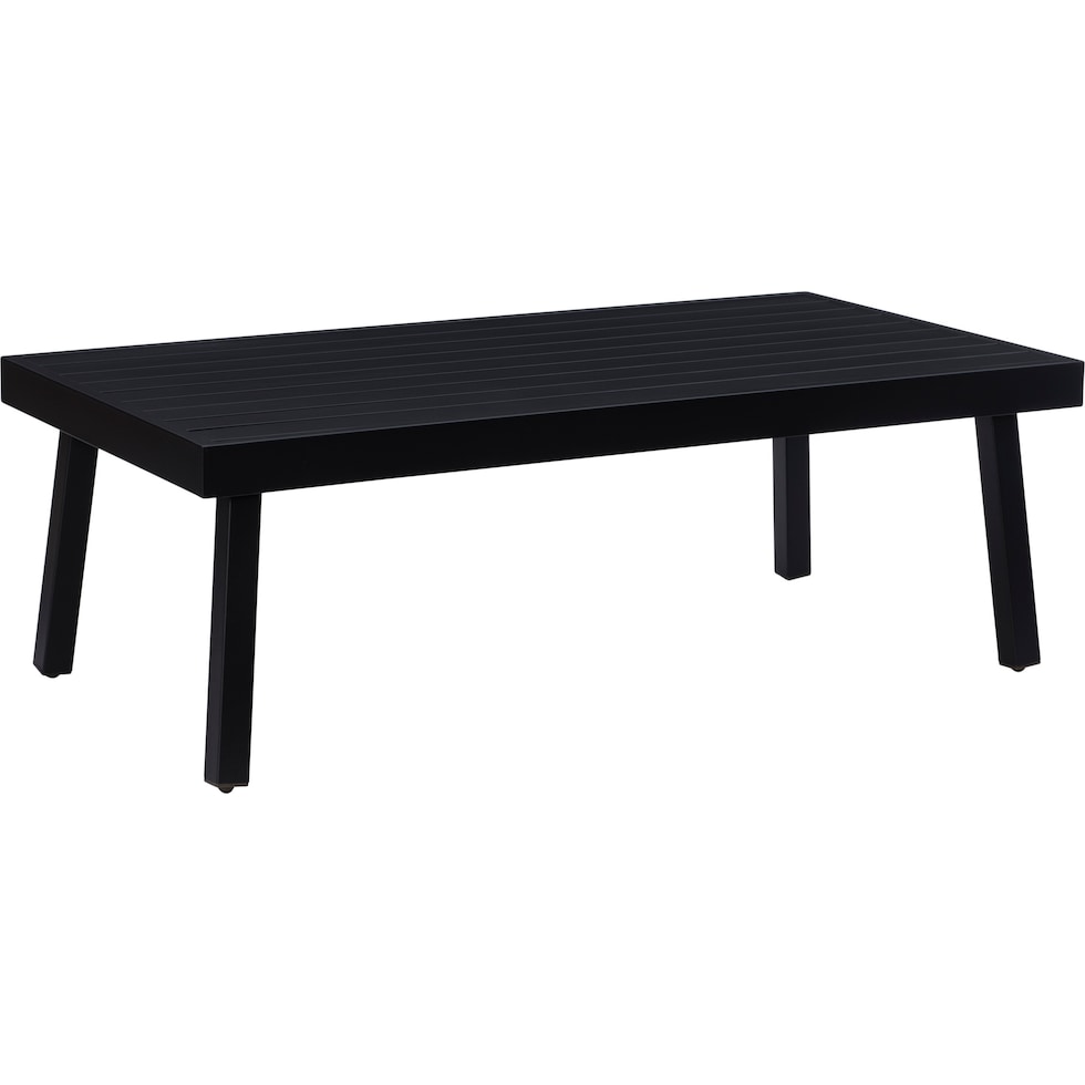 south hampton black outdoor coffee table   