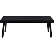 south hampton black outdoor coffee table   