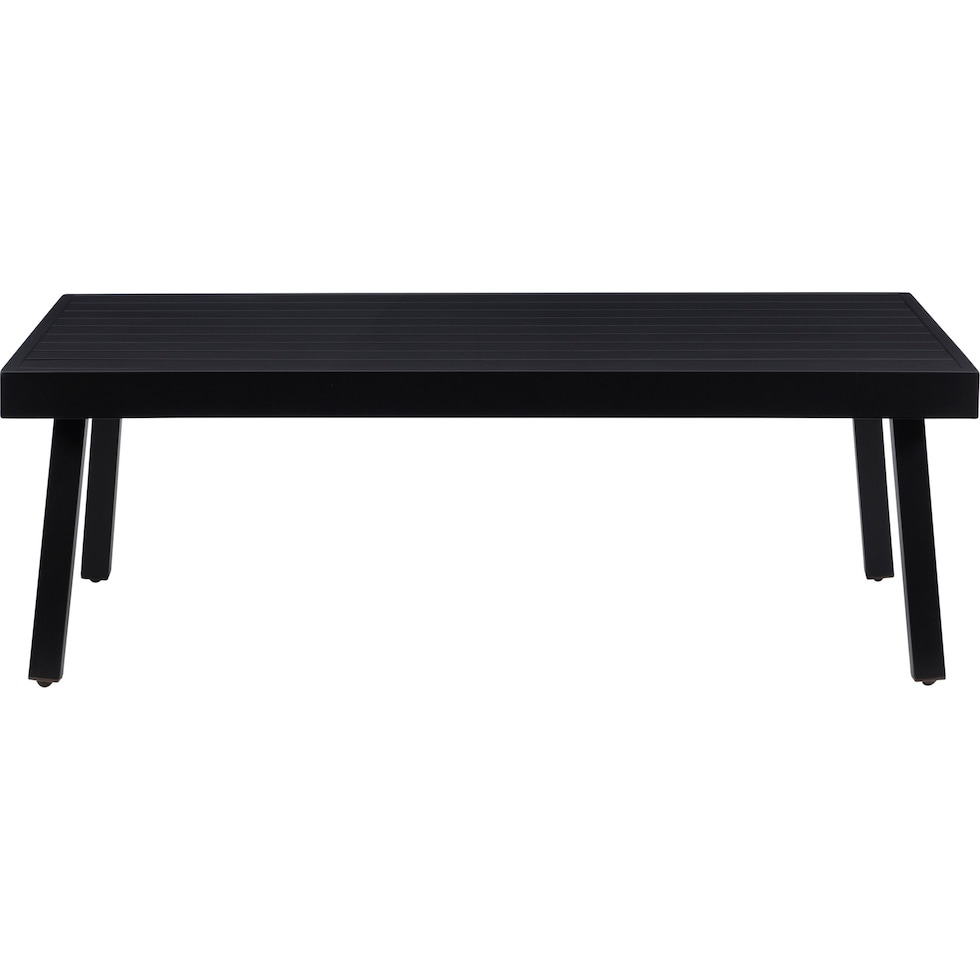 south hampton black outdoor coffee table   