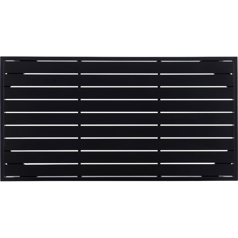 south hampton black outdoor coffee table   