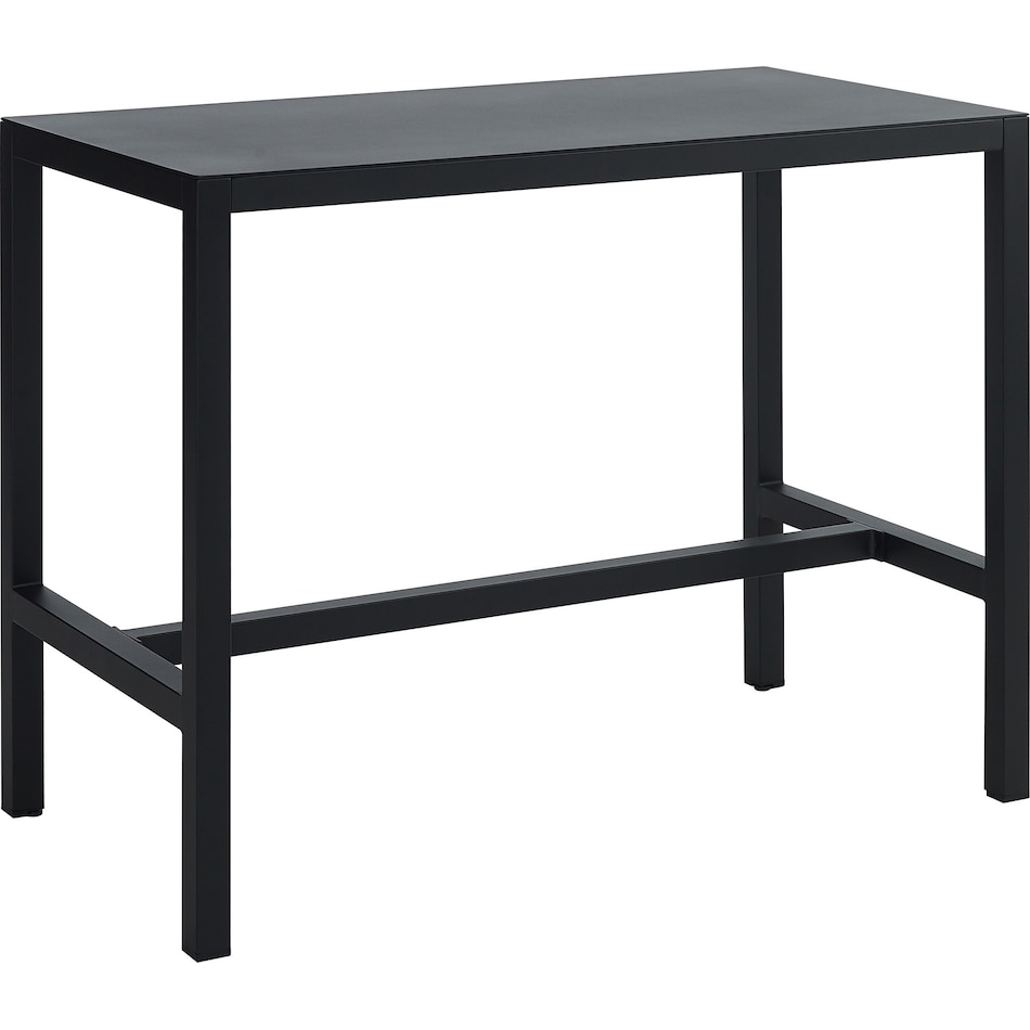 south hampton black outdoor dining table   