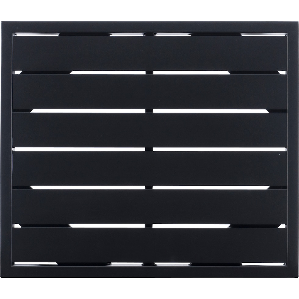 south hampton black outdoor end table   