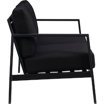 south hampton black outdoor loveseat   