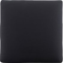 south hampton black outdoor ottoman   