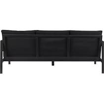 south hampton black outdoor sofa   