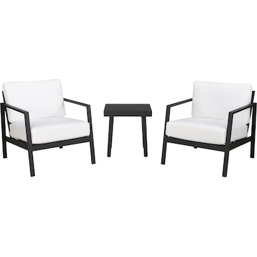 South Hampton Set of 2 Outdoor Chairs and Side Table