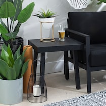 south hampton black white outdoor chair set   