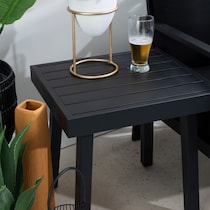 south hampton black white outdoor chair set   