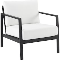 south hampton black white outdoor chair set   