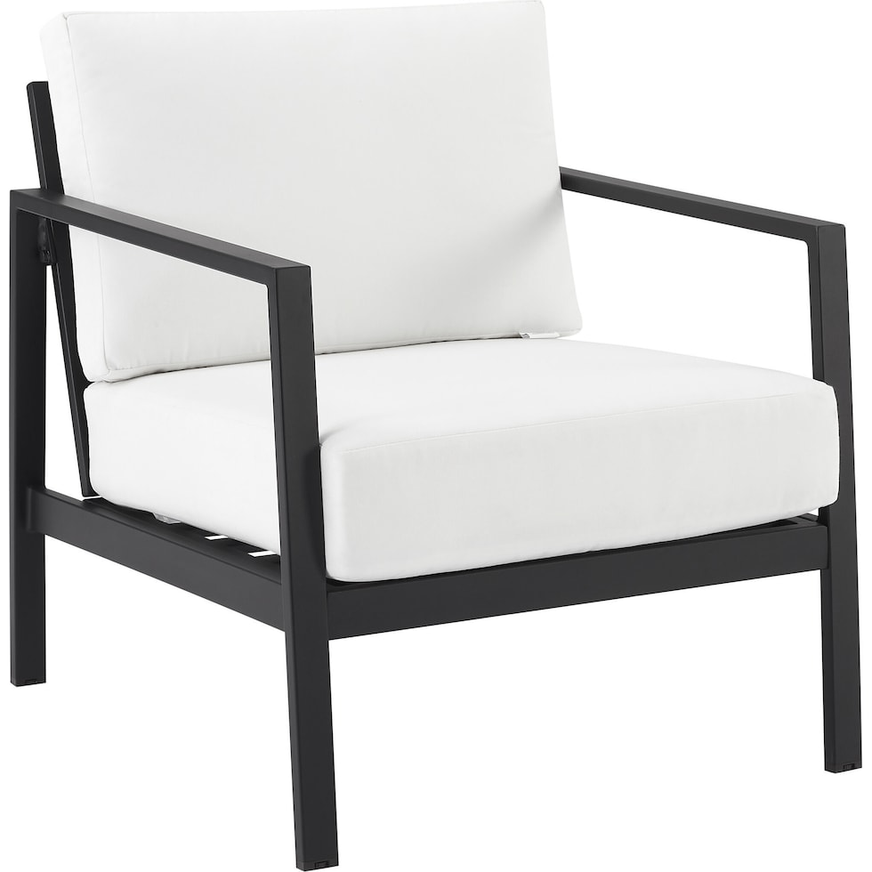 south hampton black white outdoor chair set   