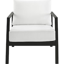 south hampton black white outdoor chair set   