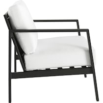 south hampton black white outdoor chair set   