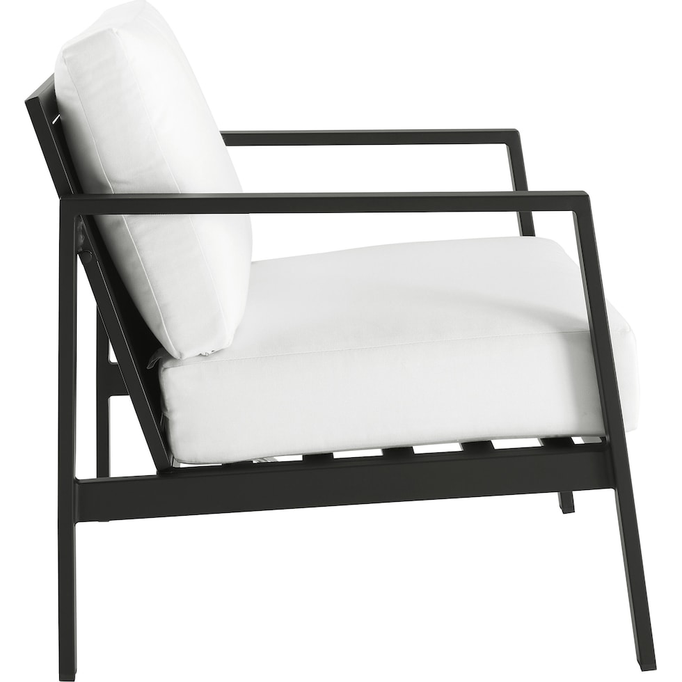 south hampton black white outdoor chair set   