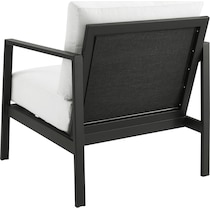 south hampton black white outdoor chair set   