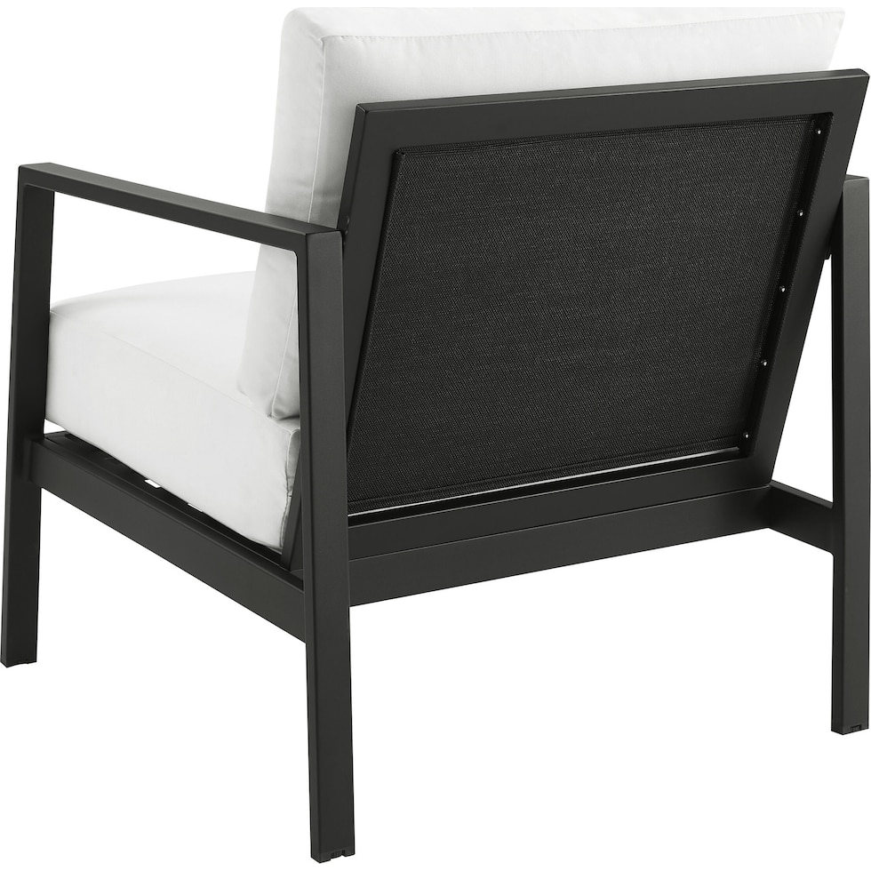 south hampton black white outdoor chair set   