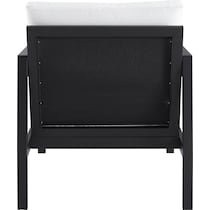 south hampton black white outdoor chair set   