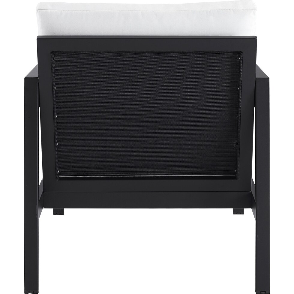 south hampton black white outdoor chair set   