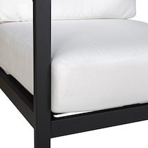south hampton black white outdoor chair set   