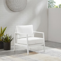 south hampton white outdoor chair   