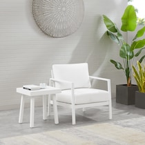 south hampton white outdoor chair   