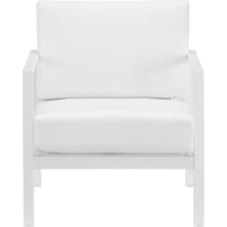 south hampton white outdoor chair   