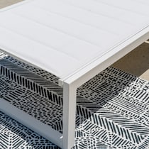south hampton white outdoor chaise set   