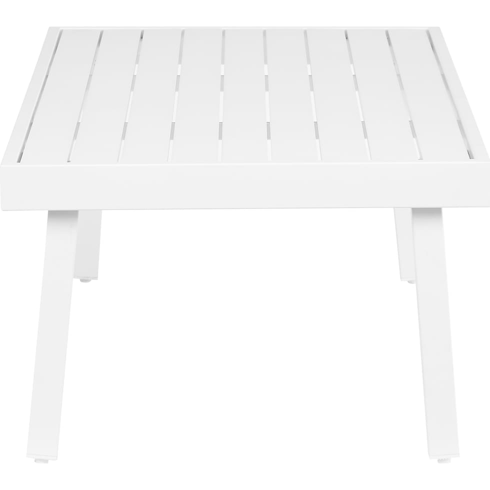 south hampton white outdoor coffee table   