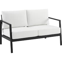 south hampton white outdoor loveseat   