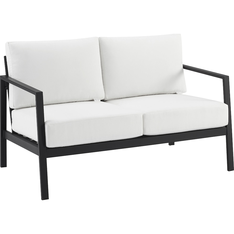 south hampton white outdoor loveseat   