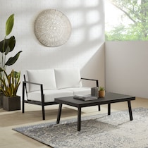 south hampton white outdoor loveseat   