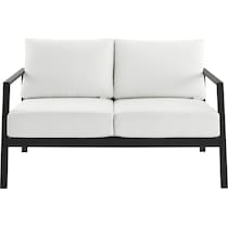 south hampton white outdoor loveseat   