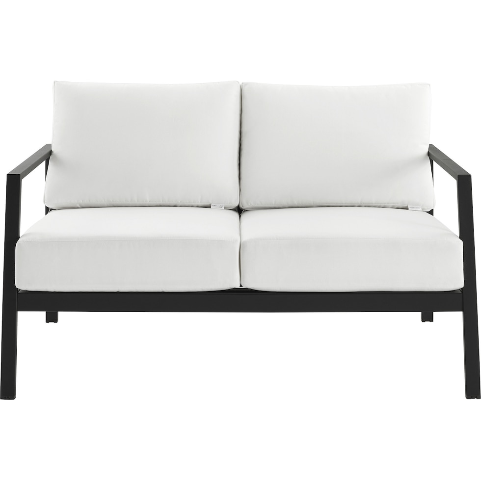 south hampton white outdoor loveseat   