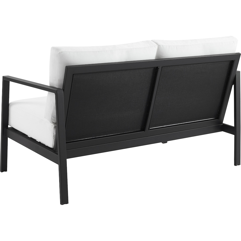 south hampton white outdoor loveseat   