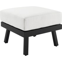 south hampton white outdoor ottoman   