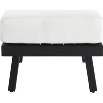 south hampton white outdoor ottoman   