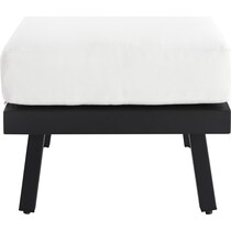 south hampton white outdoor ottoman   
