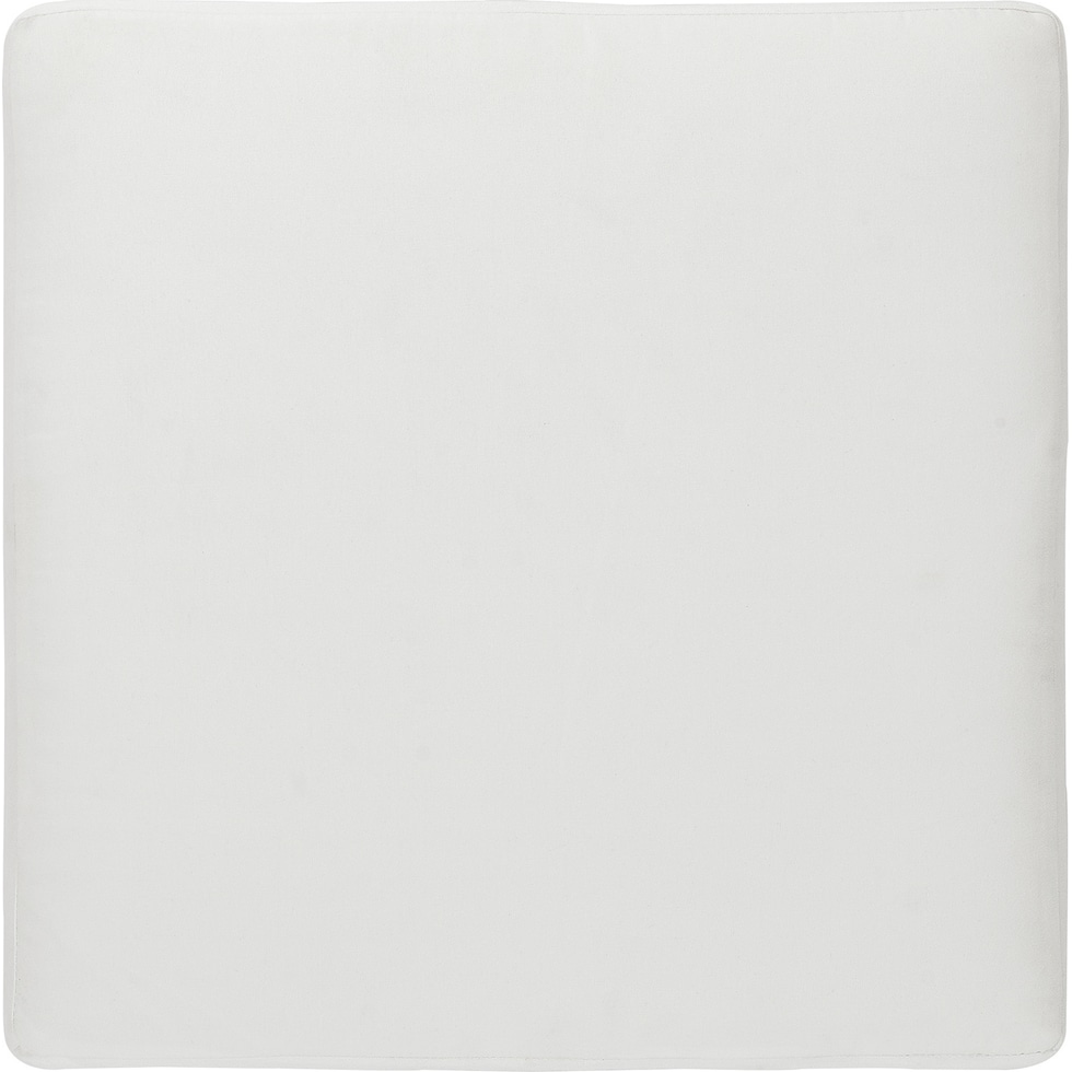 south hampton white outdoor ottoman   