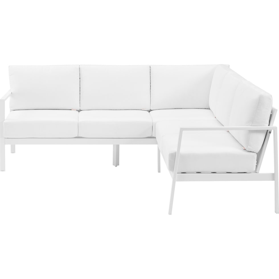 south hampton white outdoor sectional   