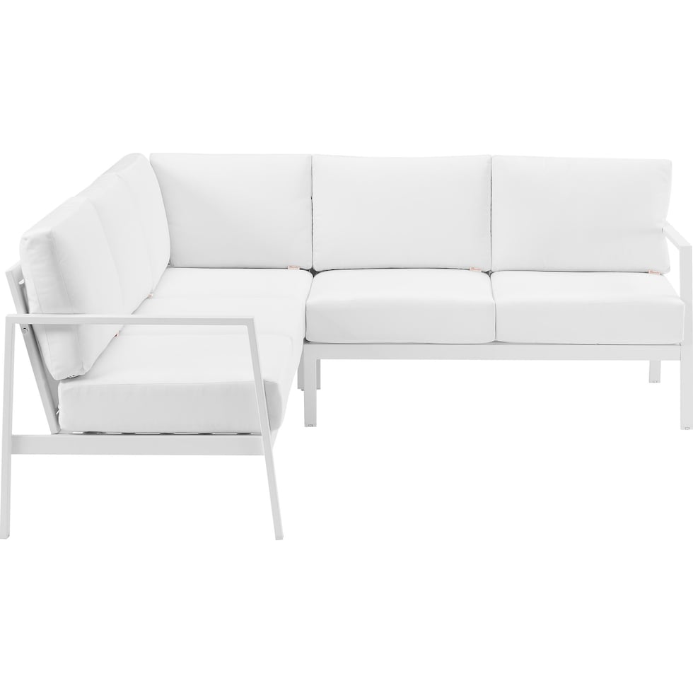 south hampton white outdoor sectional   